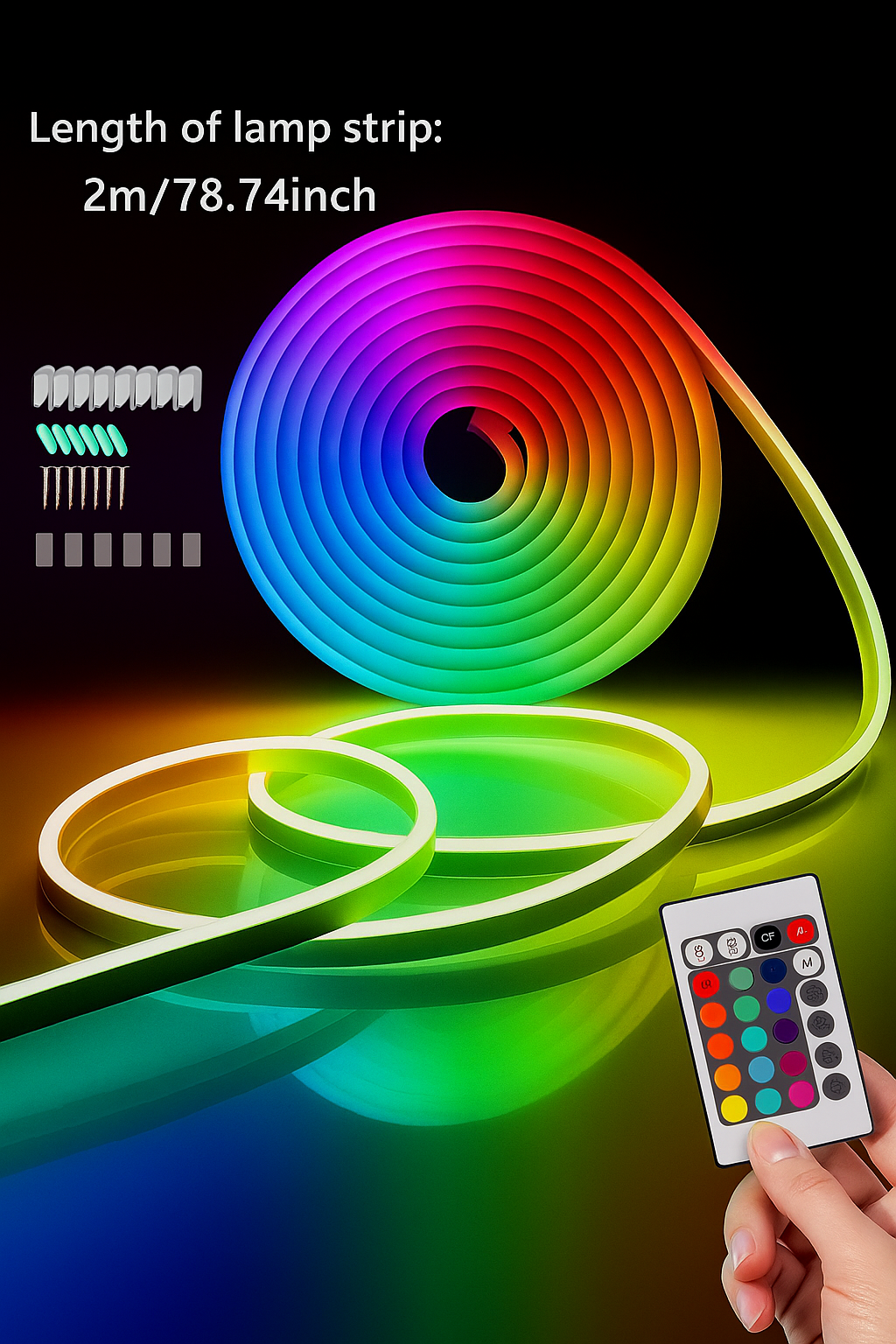 Luz led flexible