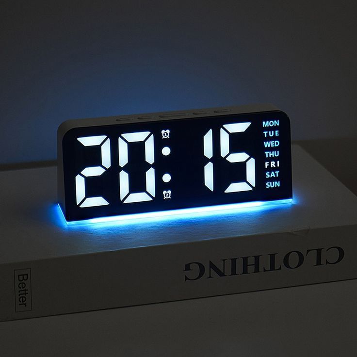 Reloj Despertador Inteligente con Luz Ajustable
